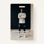 Modern Photo Personal Trainer Fitness Lifestyle Badge (Voorkant)