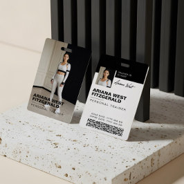 Modern Photo Personal Trainer Fitness Lifestyle Badge