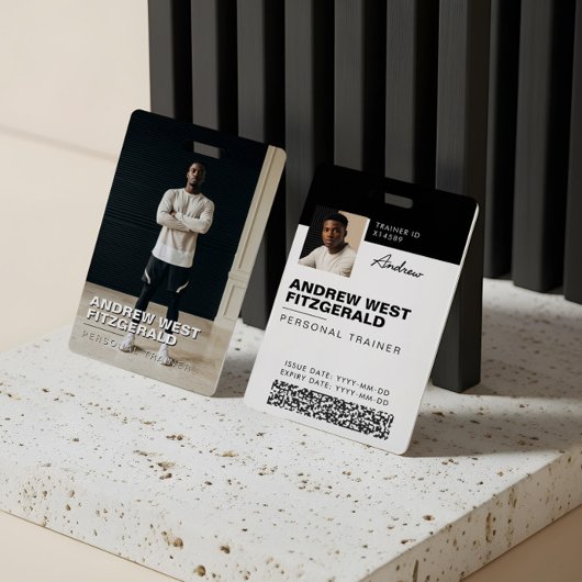 Modern Photo Personal Trainer Fitness Lifestyle Badge