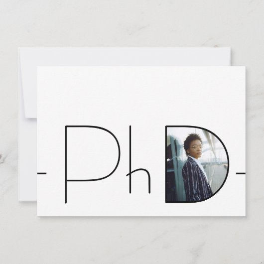 Modern Photo PhD-Afstuderen Kaart (Achterkant)