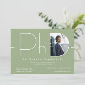 Modern Photo PhD-Afstuderen Kaart (Staand voorkant)