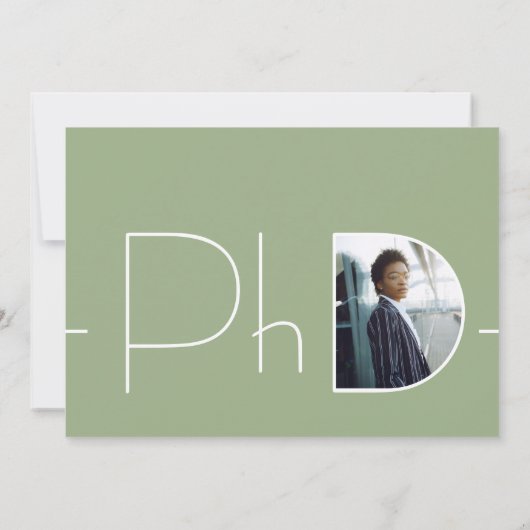 Modern Photo PhD-Afstuderen Kaart (Achterkant)