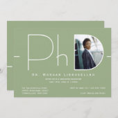 Modern Photo PhD-Afstuderen Kaart (Voorkant / Achterkant)