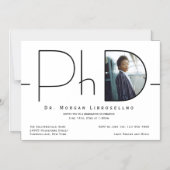 Modern Photo PhD-Afstuderen Magnetische Uitnodiging (Voorkant)