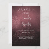 Modern Photo Pink Mandala Afstuderen Aankondiging (Achterkant)