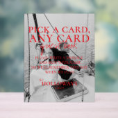 Modern Photo Playing Cards Guest Book Acryl Bord (Neutraal)