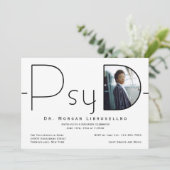 Modern Photo PsyD-Afstuderen Kaart (Staand voorkant)