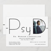 Modern Photo PsyD-Afstuderen Kaart (Voorkant / Achterkant)