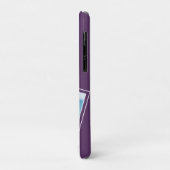 Modern Photo Quote Dog Paars Case-Mate iPhone Case (Achterkant/links)