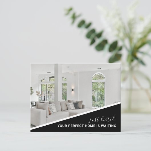 Modern Photo Real Estate Marketing Briefkaart (Staand voorkant)