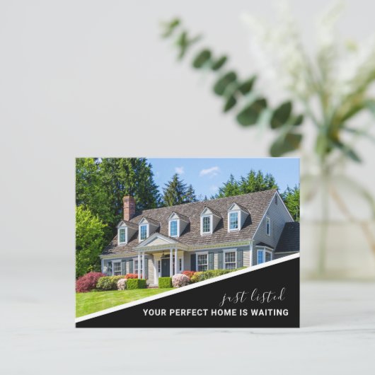 Modern Photo Real Estate Marketing Briefkaart (Staand voorkant)