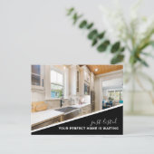 Modern Photo Real Estate Marketing Briefkaart (Staand voorkant)