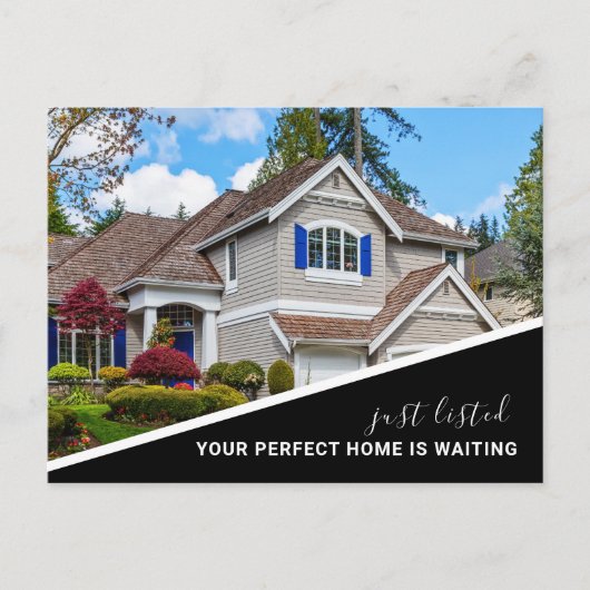 Modern Photo Real Estate Marketing Briefkaart (Voorkant)