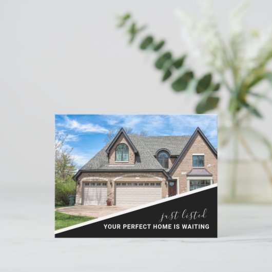 Modern Photo Real Estate Marketing Briefkaart (Staand voorkant)