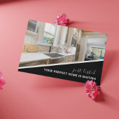 Modern Photo Real Estate Marketing Briefkaart