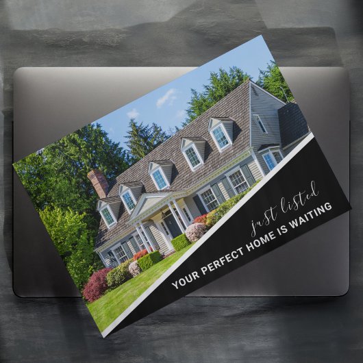 Modern Photo Real Estate Marketing Briefkaart