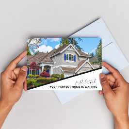 Modern Photo Real Estate Marketing Briefkaart