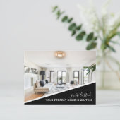 Modern Photo Real Estate Marketing Briefkaart (Staand voorkant)