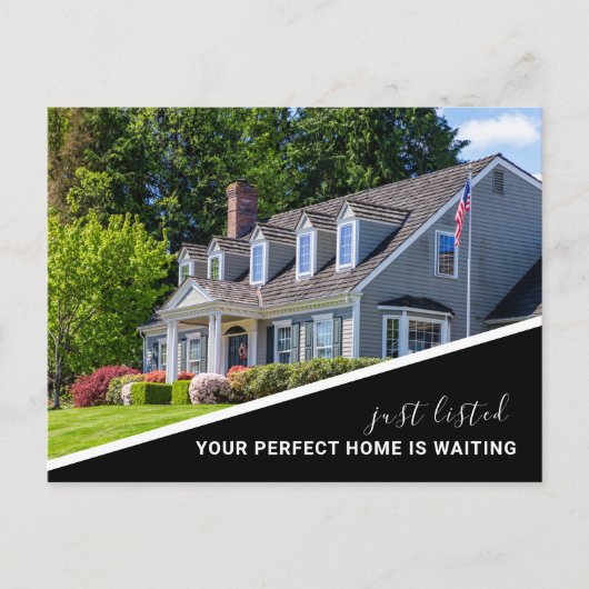 Modern Photo Real Estate Marketing Briefkaart (Voorkant)