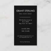 Modern Photo Real Estate Realtor Visitekaartje (Achterkant)