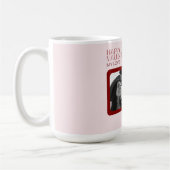 Modern Photo Red & Pink Happy Valentines Gift Koffiemok (Links)