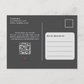 Modern Photo Save the Date Wedding Custom Aankondigingskaart (Achterkant)