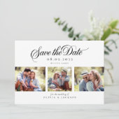 Modern Photo Script Wedding Save The Date (Staand voorkant)