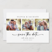 Modern Photo Script Wedding Save The Date (Voorkant)