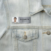 Modern Photo Silver Naamplaatje (In situ)