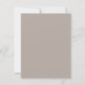 Modern Photo Stone Gray Save The Date Card (Achterkant)