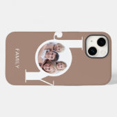 Modern Photo Taupe Case-Mate iPhone Case (Achterkant (horizontaal))