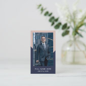 Modern Photo Visitekaartje voor creatief beroep (Staand voorkant)