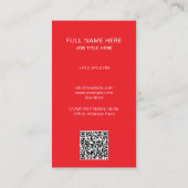 Modern Photo Visitekaartje voor creatief beroep (Achterkant)