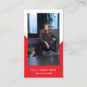 Modern Photo Visitekaartje voor creatief beroep (Voorkant)