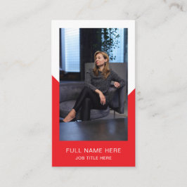 Modern Photo Visitekaartje voor creatief beroep