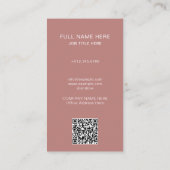 Modern Photo Visitekaartje voor creatief beroep (Achterkant)