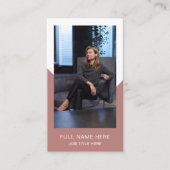 Modern Photo Visitekaartje voor creatief beroep (Voorkant)