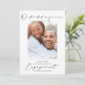 Modern Photo | We Decided On Forever Engagement An Aankondiging (Staand voorkant)