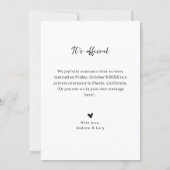 Modern photo wedding  aankondiging (Achterkant)