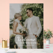Modern Photo Wedding Acryl Bord (Huwelijk)