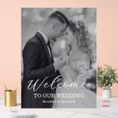 Modern Photo Wedding Acryl Bord (Huwelijk)