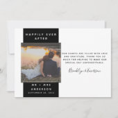 Modern Photo Wedding Bedankkaart (Voorkant)