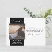 Modern Photo Wedding Bedankkaart (Staand voorkant)