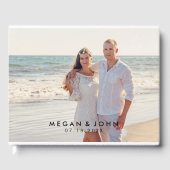 Modern Photo Wedding Gastenboek (Voorkant)