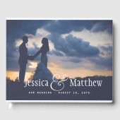 Modern Photo Wedding Guest Book Gastenboek (Voorkant)