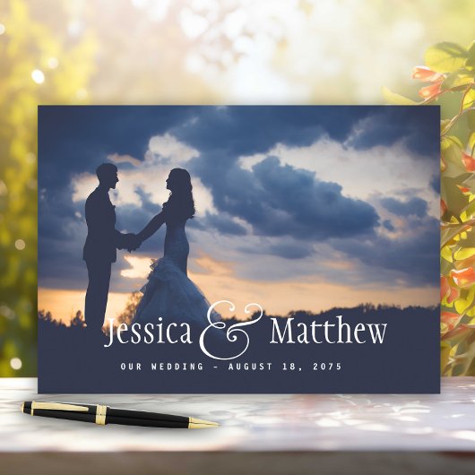 Modern Photo Wedding Guest Book Gastenboek