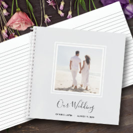 Modern Photo Wedding Guest Book Notitieboek