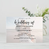Modern Photo Wedding - Horizontal 2 Invitation Kaart (Staand voorkant)