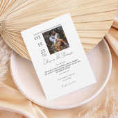 Modern Photo Wedding Invitation Kaart