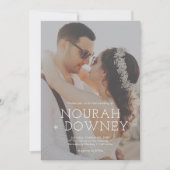 Modern Photo Wedding Invitation | Simple & Elegant (Voorkant)